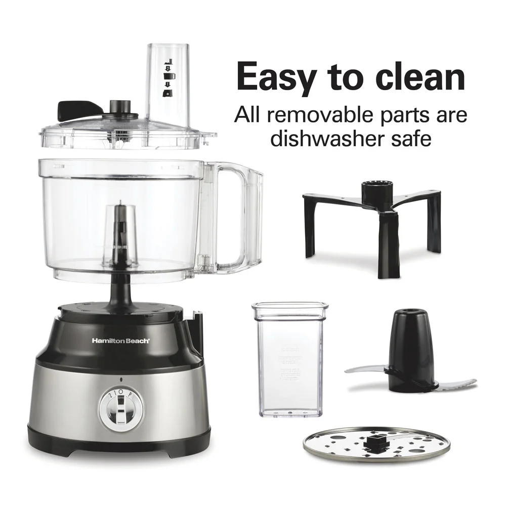 Hamilton Beach® Bowl Scraper Food Processor, 10 Cup Capacity, Black, 70730J - Image 7
