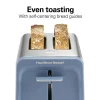 Contemporary 2 Slice Toaster, Steel Blue - Image 4