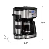 2-Way Coffee Maker, Single-Serve &12 Cup Carafe, Stainless - Image 8
