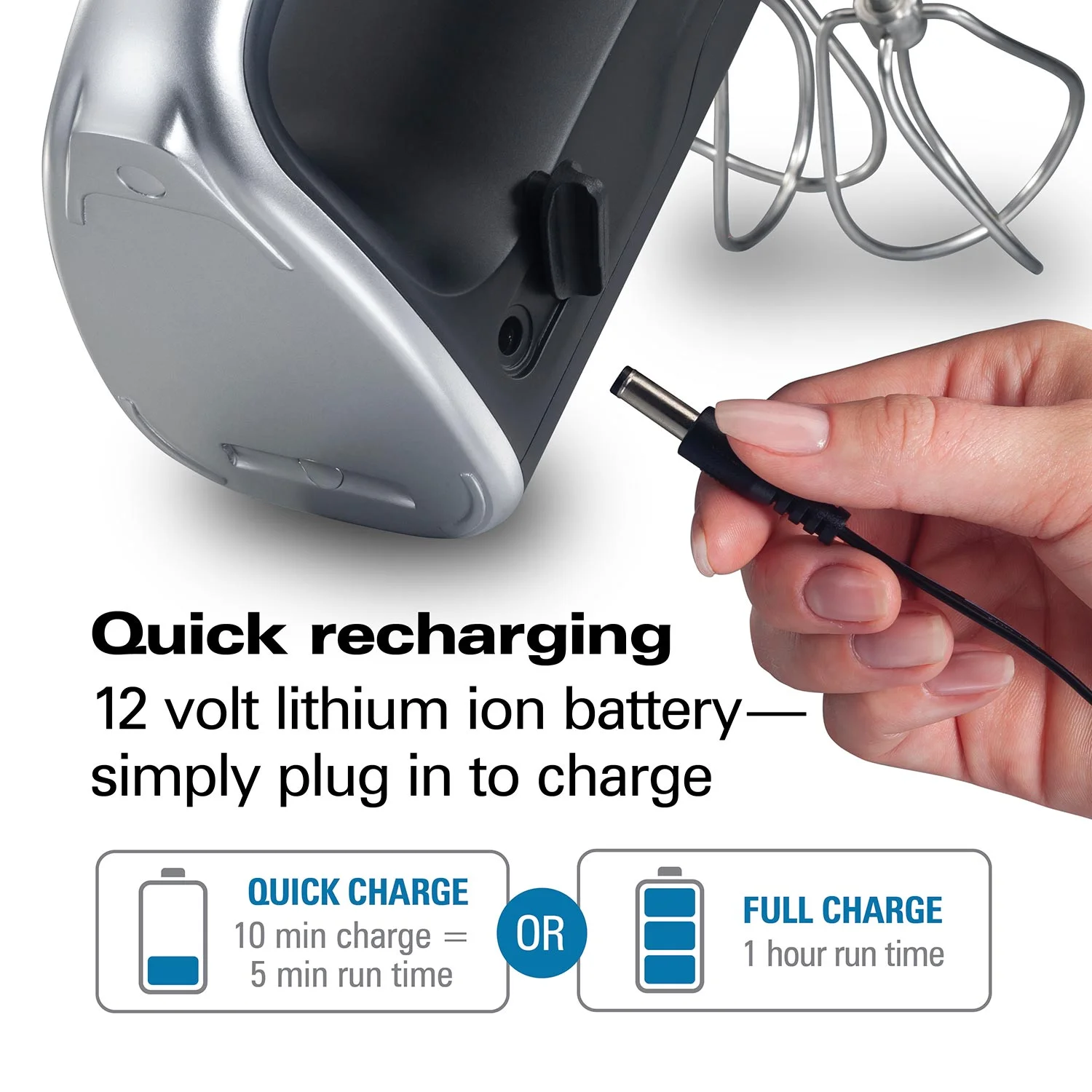 Hamilton Beach® Professional Cordless Hand Mixer with Infinite Speed Control - Image 4