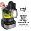 Hamilton Beach® Stack & Snap™ 10-Cup Food Processor with Bowl Scraper, Black, R70822 - Image 2