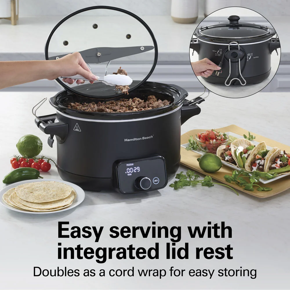 Ready, Set, Dinner Slow Cooker, Matte Black - Image 6