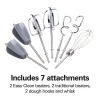 6 Speed Hand Mixer with Snap-On Case, Light Blue - Image 4