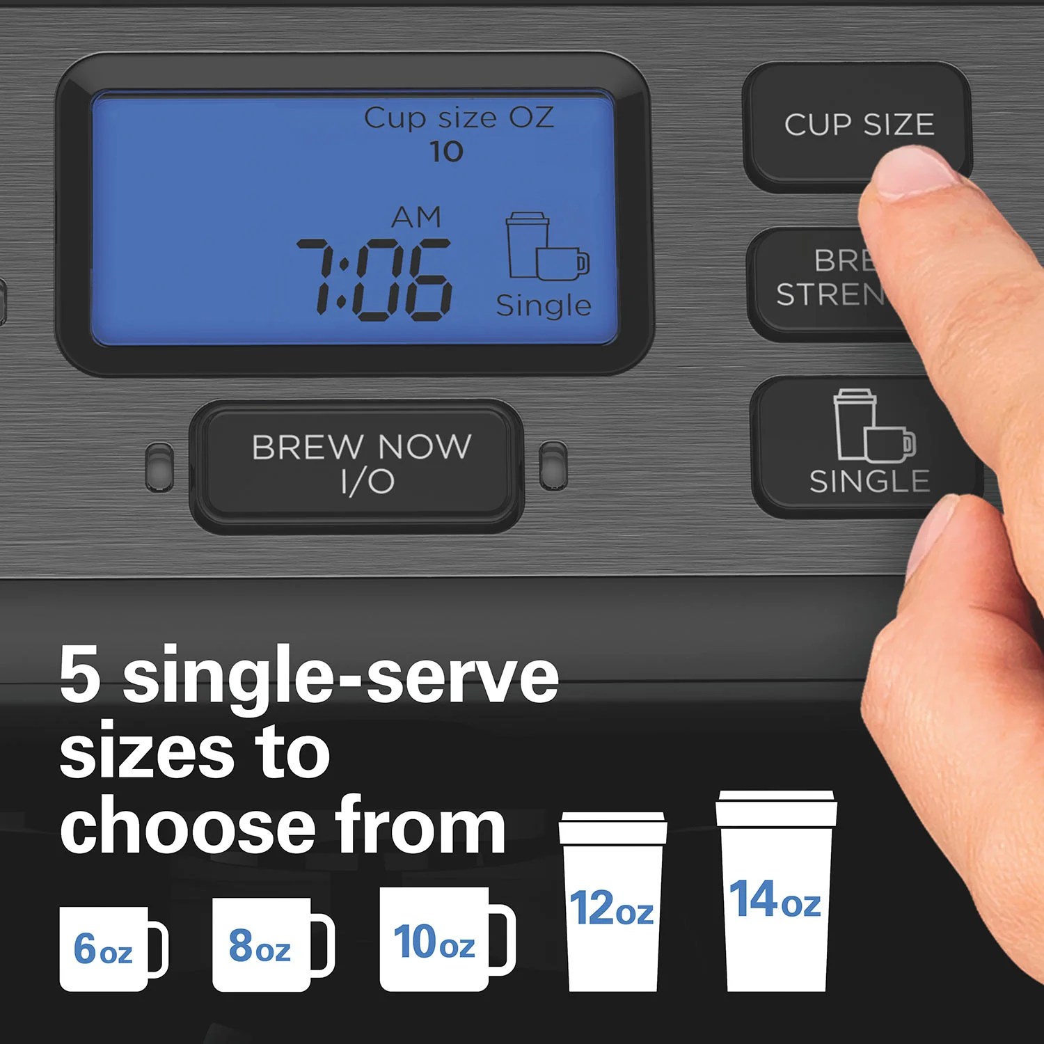 Recertified FlexBrew® Trio Coffee Maker, Black Stainless - Image 6