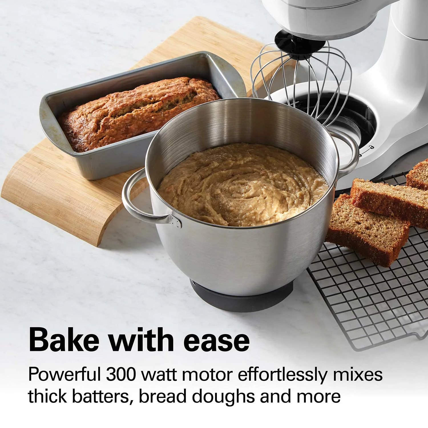 7 Speed Stand Mixer, 4 Quart, Pearly White - Image 2