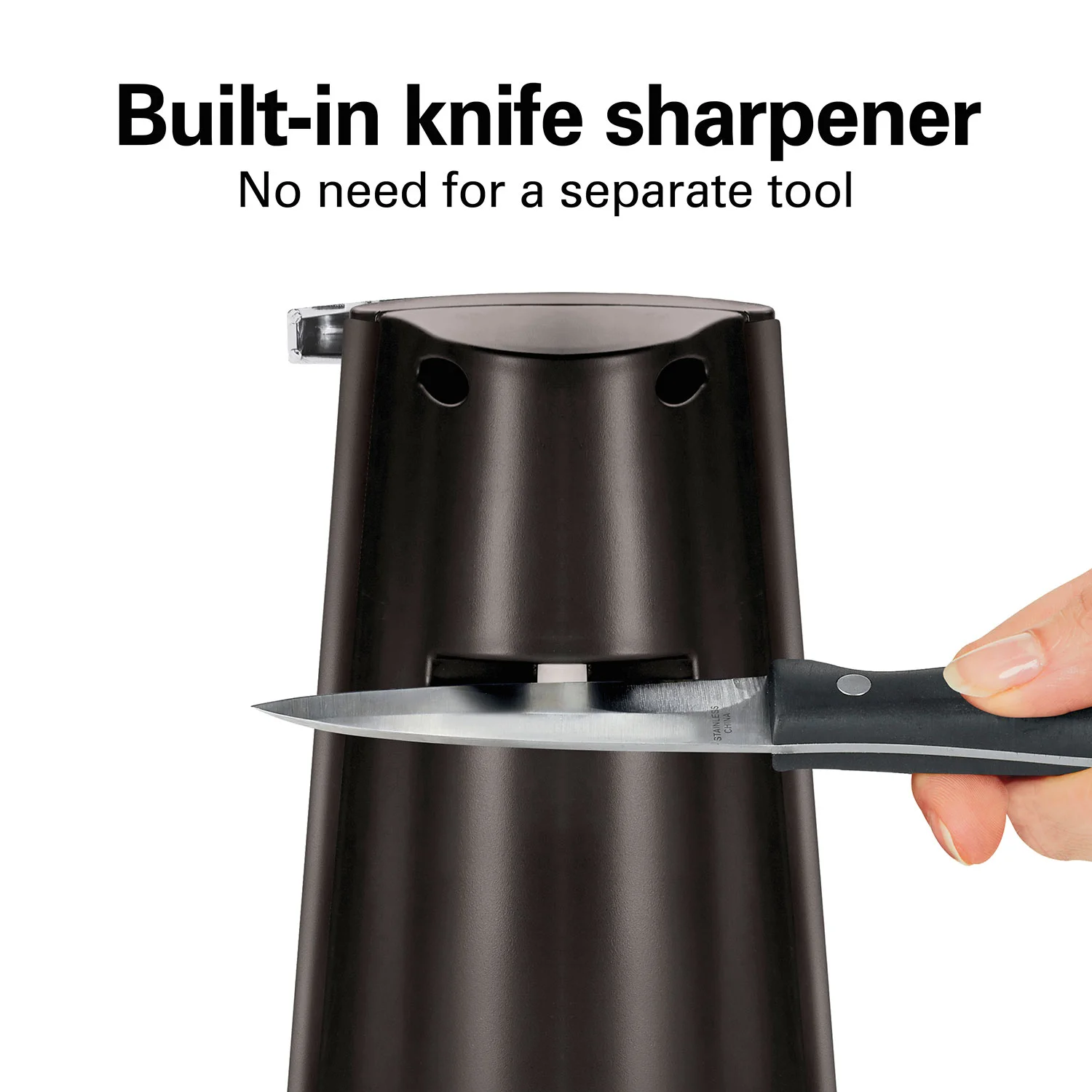 Extra-Tall Can Opener with Removable Cutting Lever, Black - Image 5