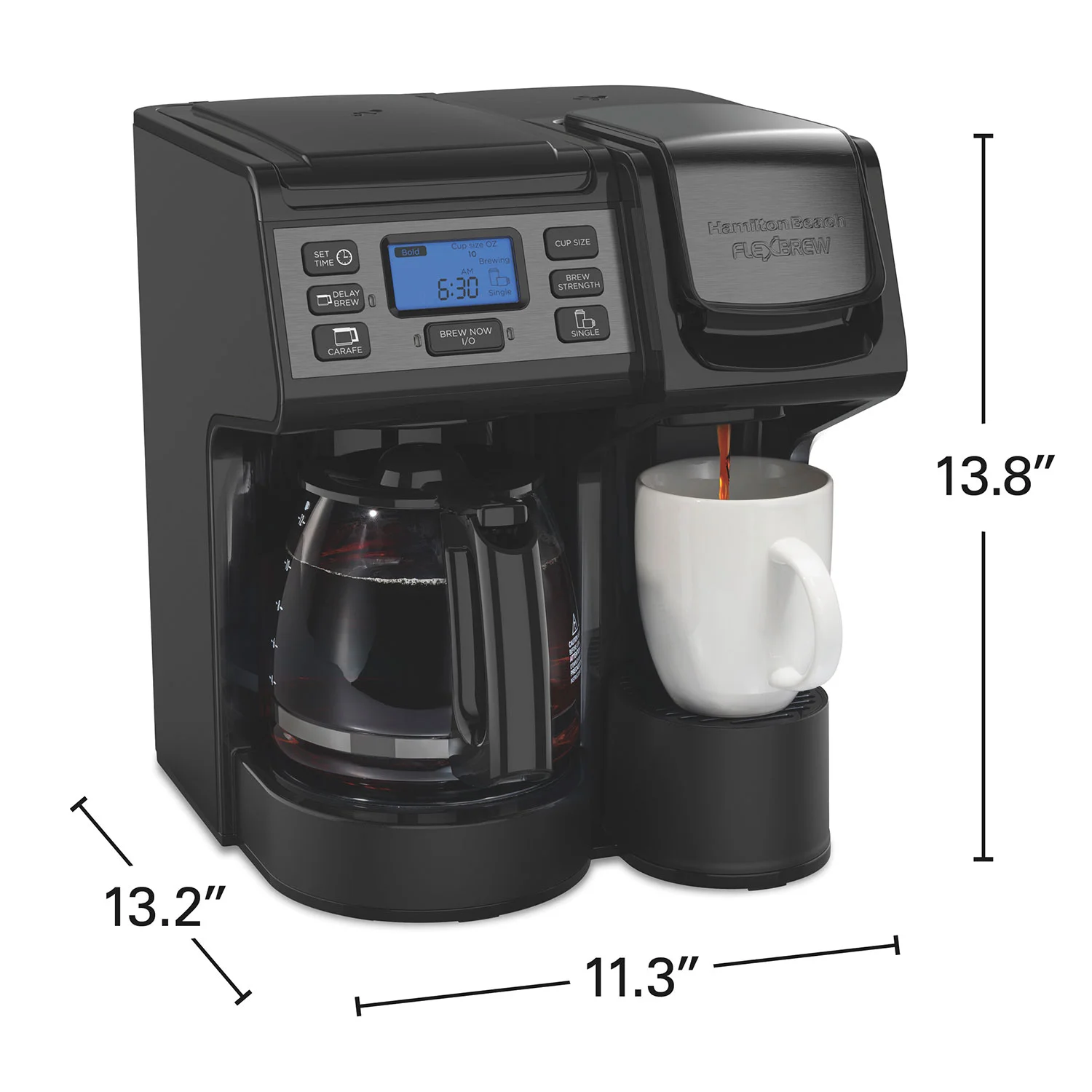 Recertified FlexBrew® Trio Coffee Maker, Black Stainless - Image 8