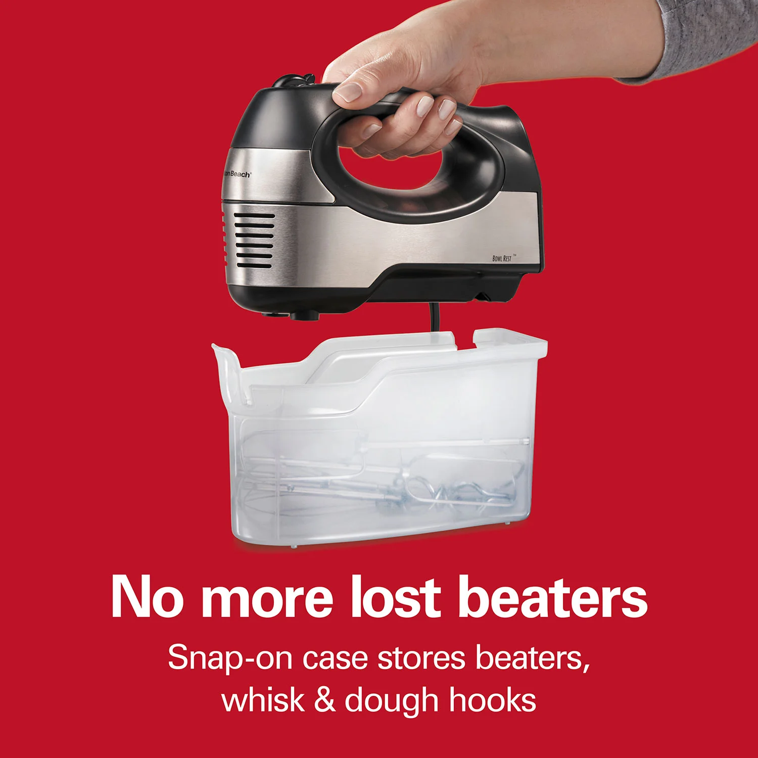 Alternative view of 6 Speed Performance Hand Mixer with Case and Attachments
