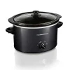 3 Quart Slow Cooker, Matte Black - Image 2