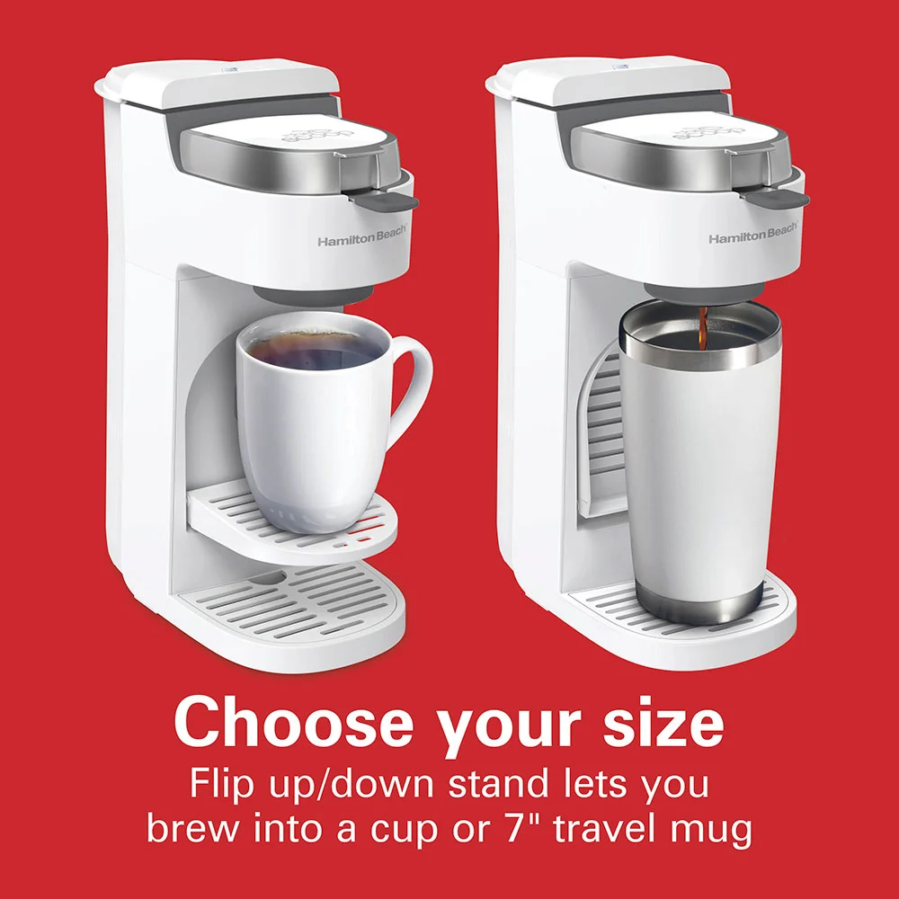 The Scoop® Single-Serve Coffee Maker, White - Image 4