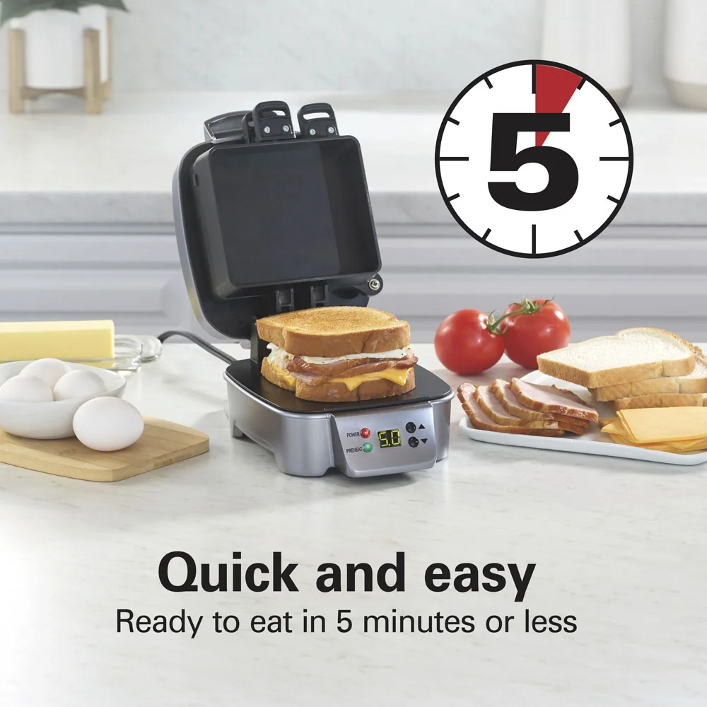 Alternative view of Sandwich Stacker™ Hot Sandwich Maker, Silver