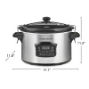 Set & Forget® 6 Quart Defrost Slow Cooker Silver - Image 8