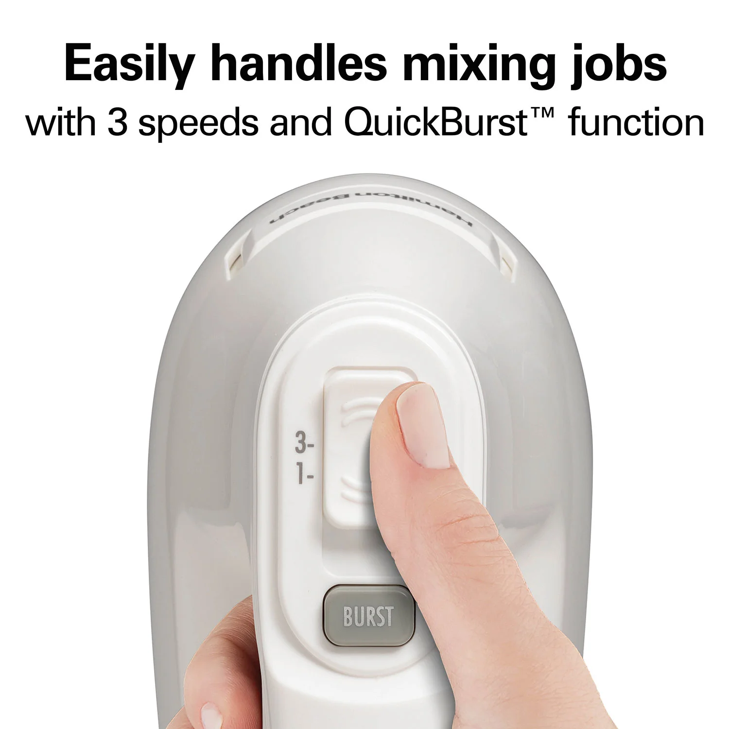 3 Speed Hand Mixer White - Image 5
