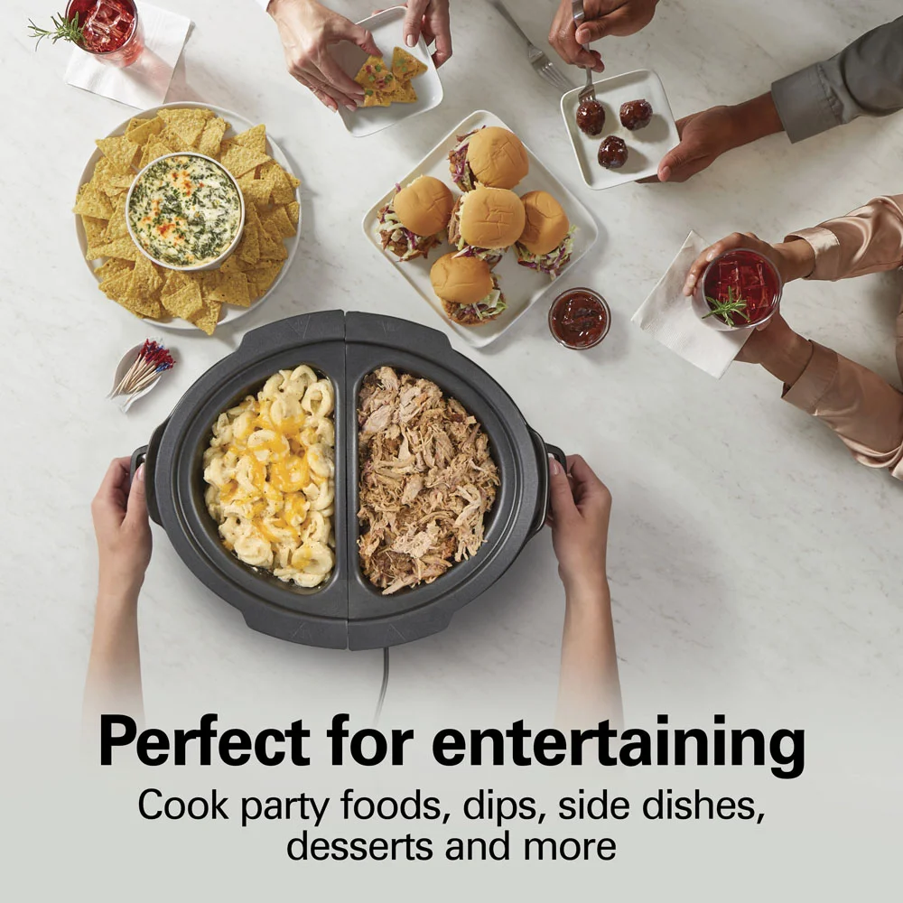 6 Quart Double-Dish Slow Cooker - Image 3