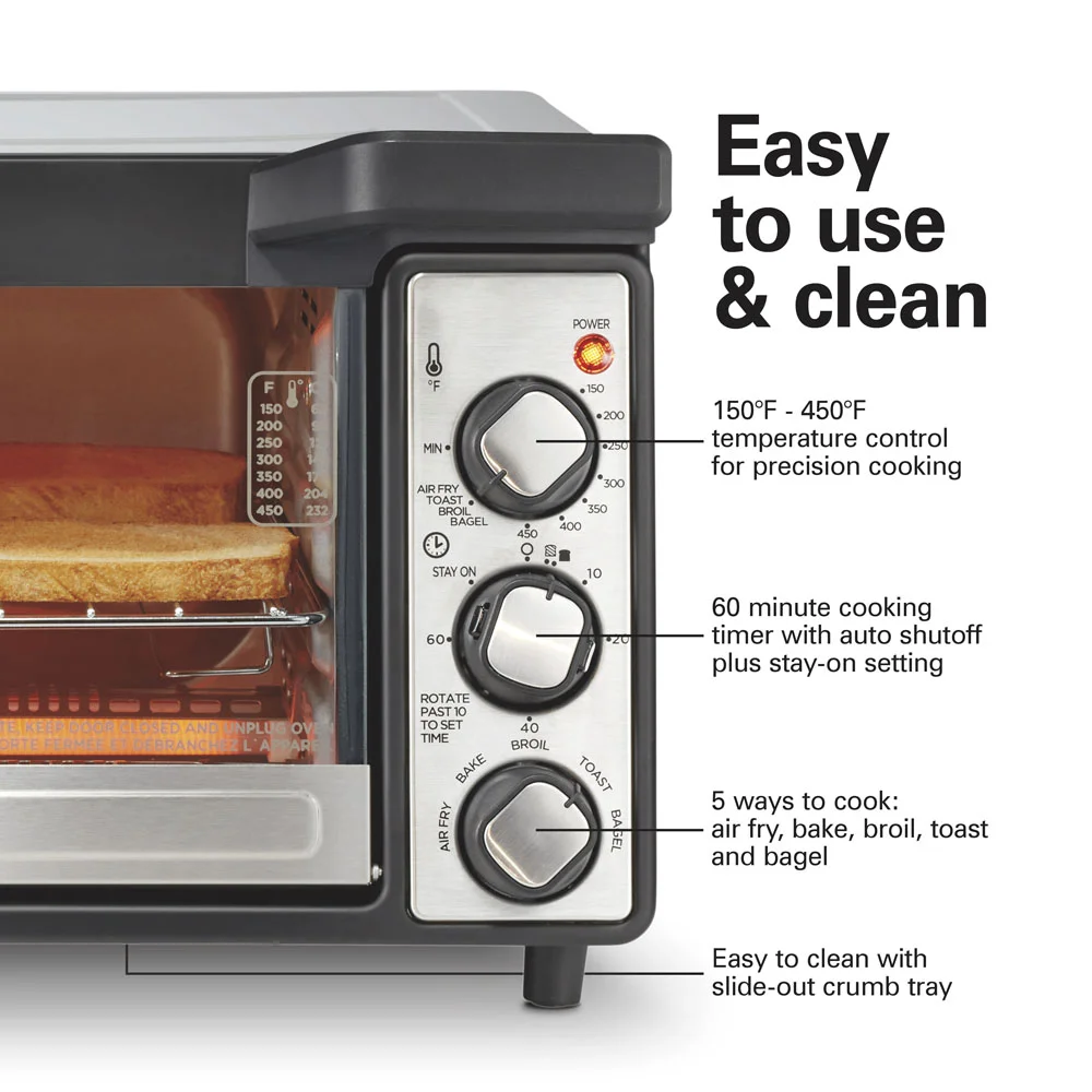 6 Slice Sure-Crisp® Air Fry Oven with Easy-View Window - Image 7