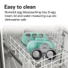 Egg Bites Maker with Hard-Boiled Eggs Insert, Teal - Image 6