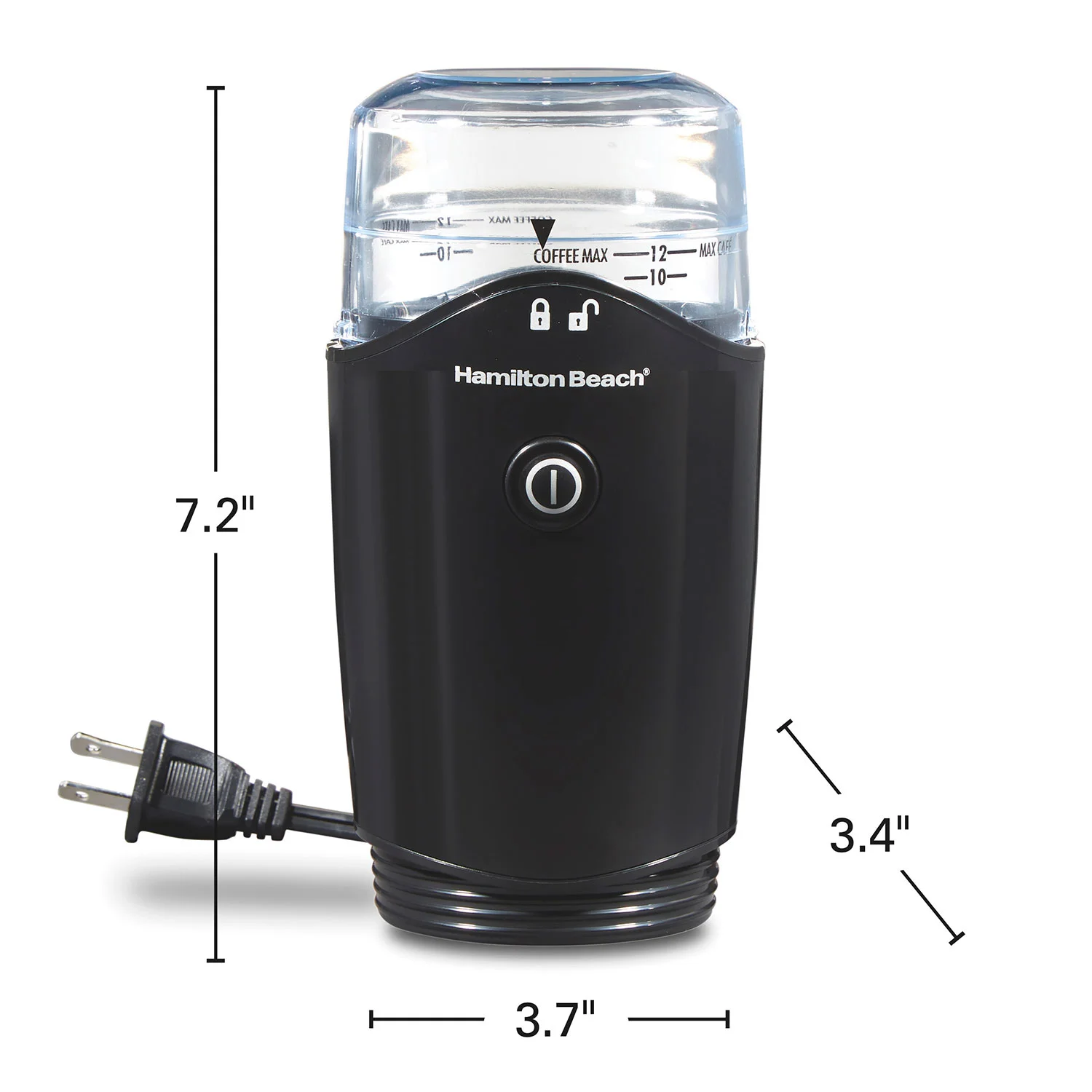 Hamilton Beach® Coffee and Spice Grinder, Black, 80410G - Image 7
