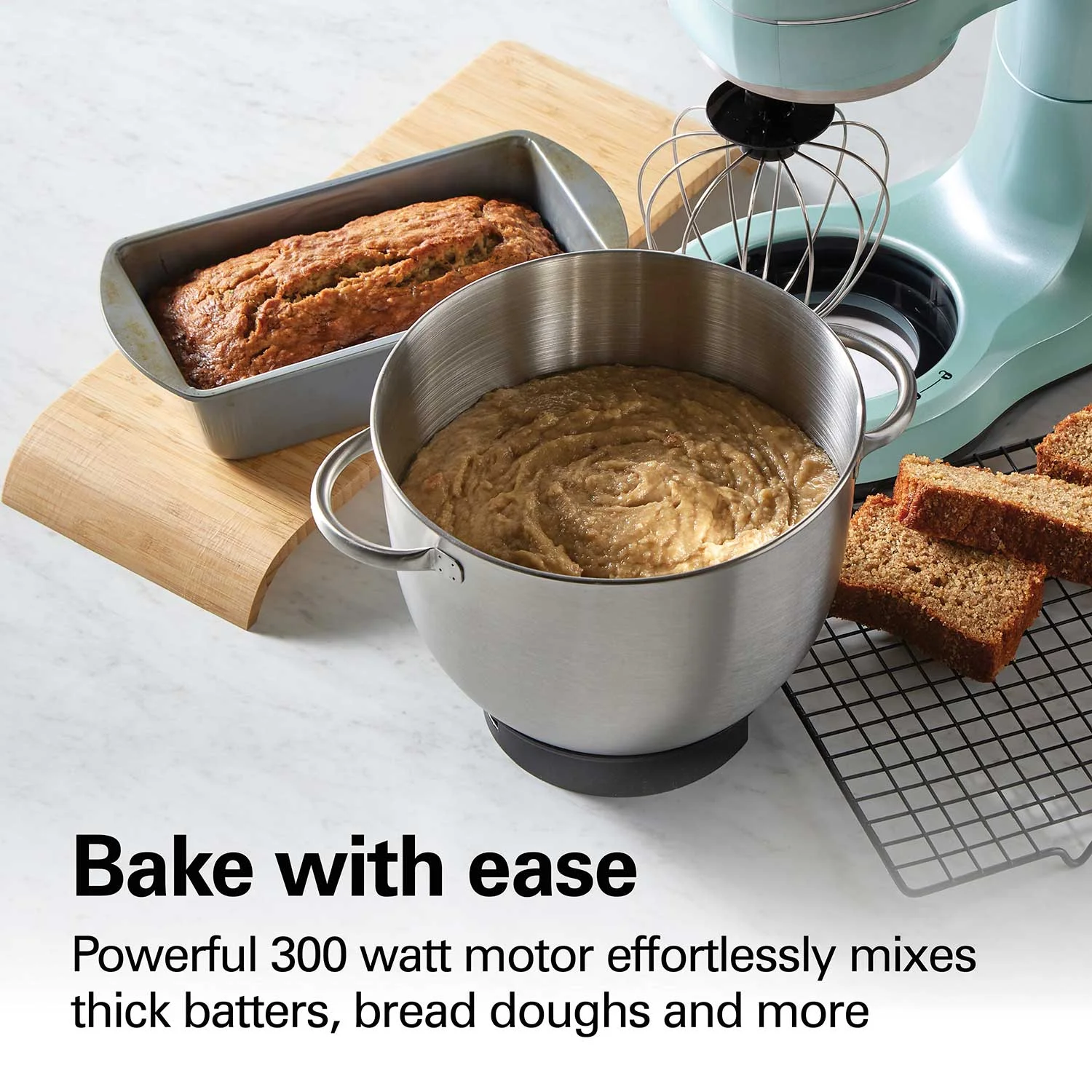 Alternative view of 7 Speed Stand Mixer, 4 Quart, Aqua