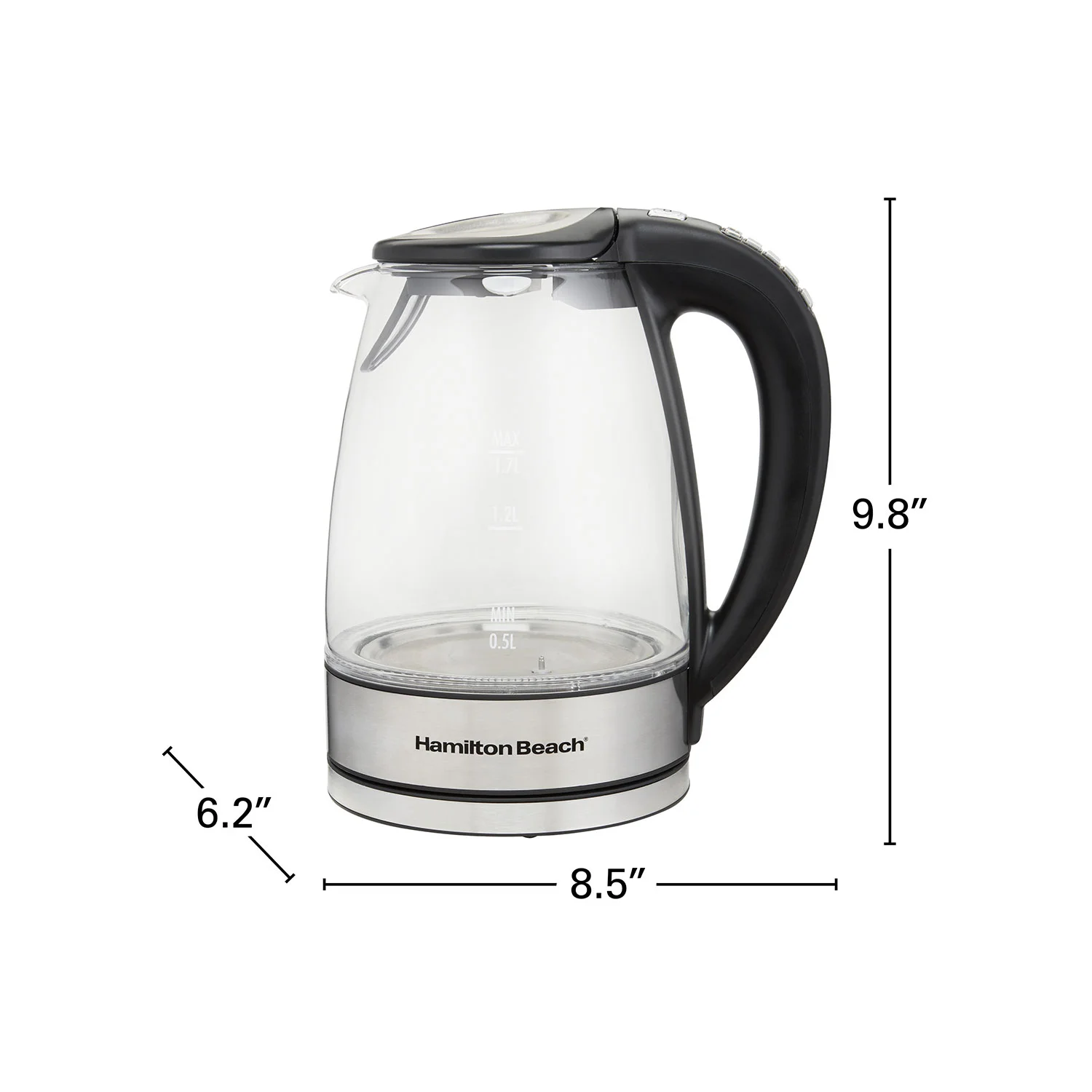 1.7 Liter Variable Temperature Glass Kettle - Image 8