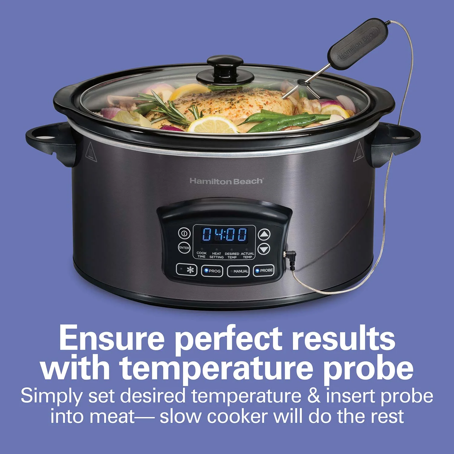 6 Quart Programmable Defrost Slow Cooker - Image 4