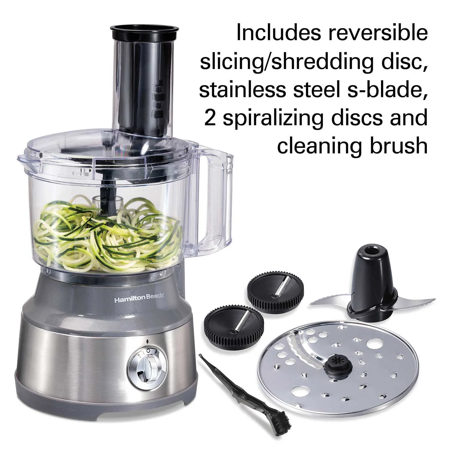 Alternative view of Hamilton Beach® 10 Cup Spiralizing Food Processor, 70735