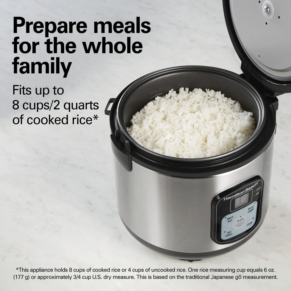 8 Cup Rice Cooker and Steamer - Image 3