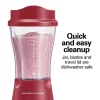 Personal Blender with Travel Lid, Red - Image 4