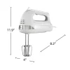 6 Speed Hand Mixer with Snap-On Case, White - Image 7