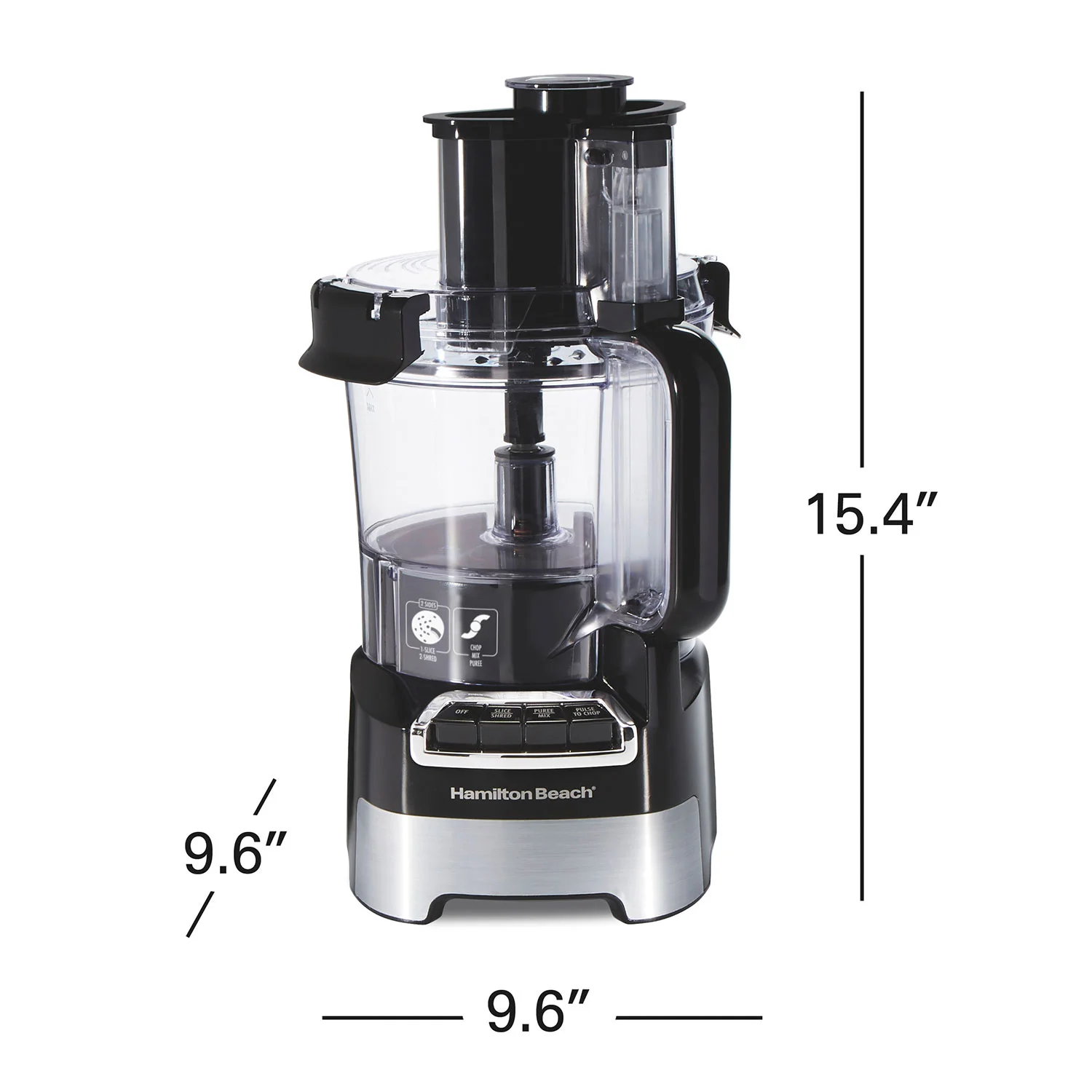 Hamilton Beach® Stack & Snap™ 10-Cup Food Processor, 70723G - Image 8