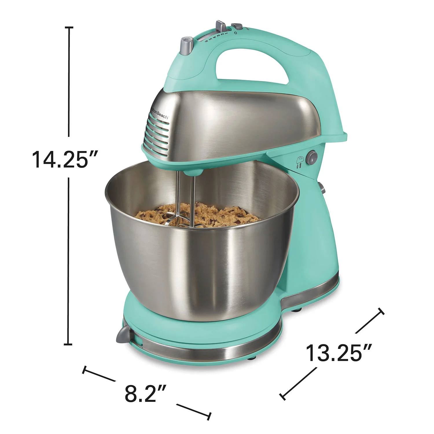 6 Speed Stand Mixer, Aqua Blue - Image 7