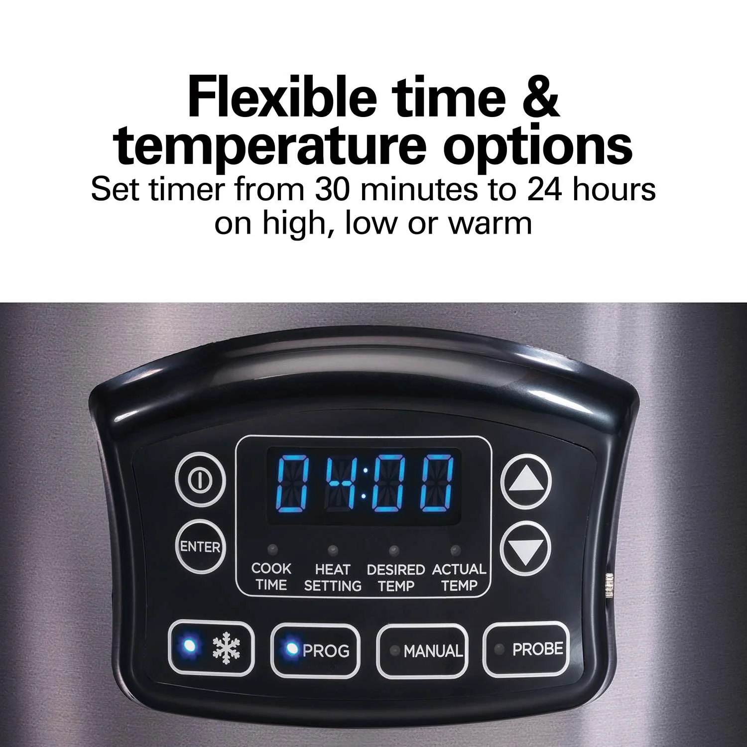 6 Quart Programmable Defrost Slow Cooker - Image 3