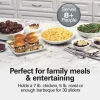 7 Quart Programmable Slow Cooker, Red - Image 4