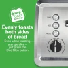 Modern Stainless Steel 4 Slice Toaster with Extra-Wide Slots - Image 2