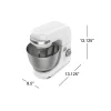 7 Speed Mixer, 4 Quart Capacity, White - Image 7