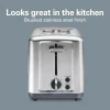 2 Slice Brushed Toaster with Extra-Wide Slots Stainless Steel - Image 7