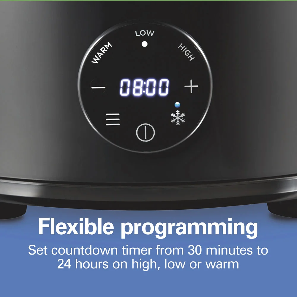 6 Quart Programmable Defrost Slow Cooker - Image 4