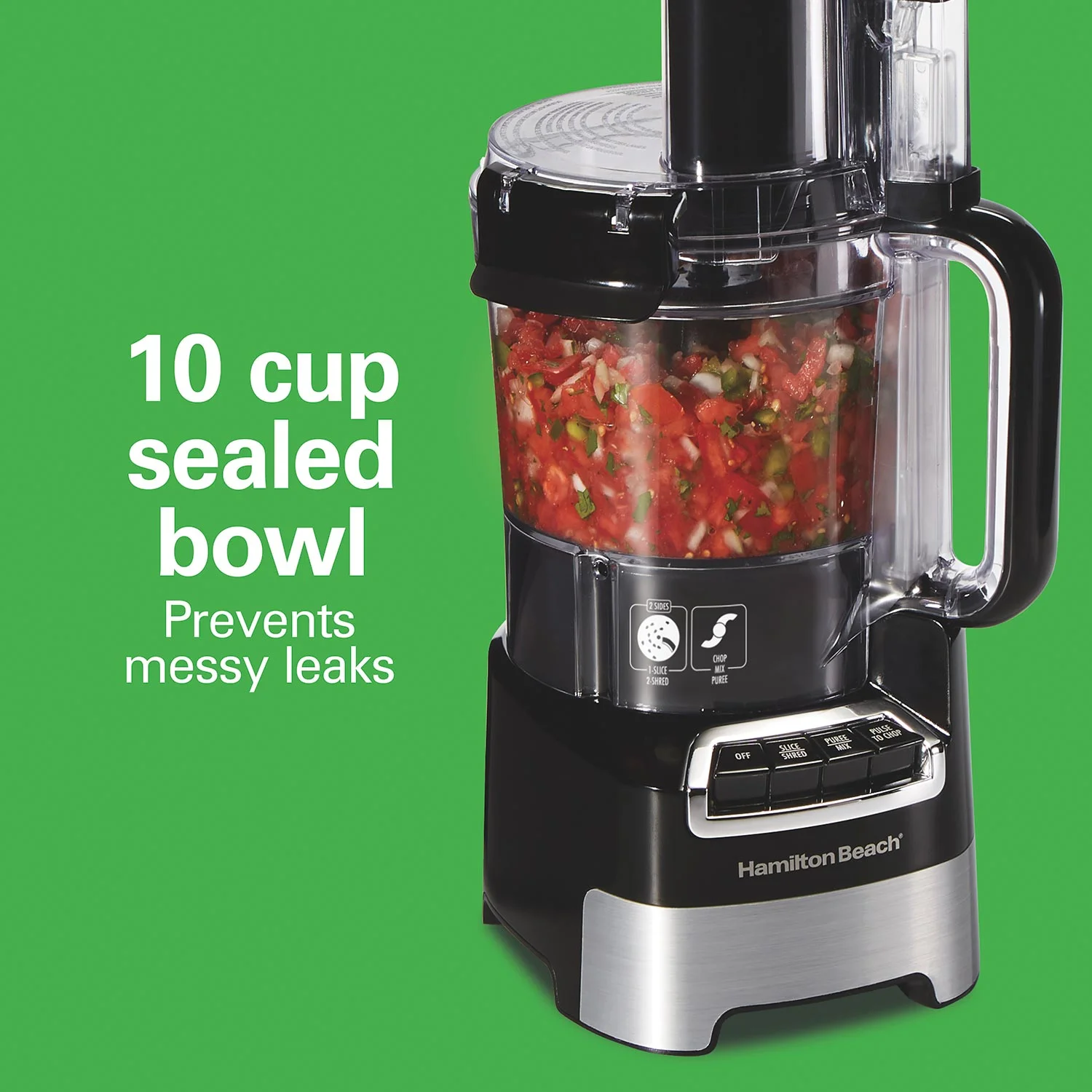 Hamilton Beach® Stack & Snap™ 10-Cup Food Processor, 70723G - Image 3