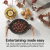 Programmable Stay or Go® Slow Cooker with Party Dipper™ Food Warmer, Red - Image 2
