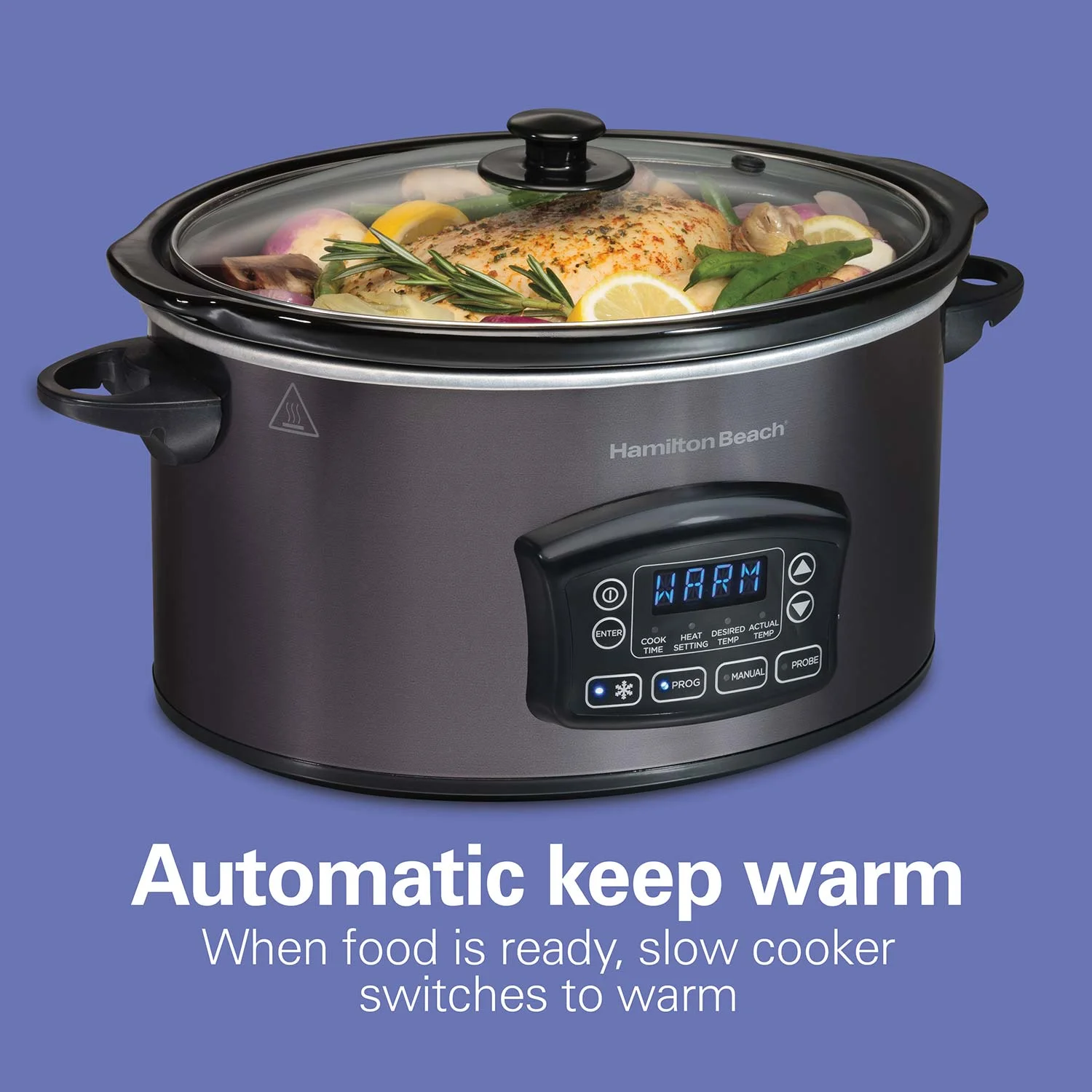 6 Quart Programmable Defrost Slow Cooker - Image 6