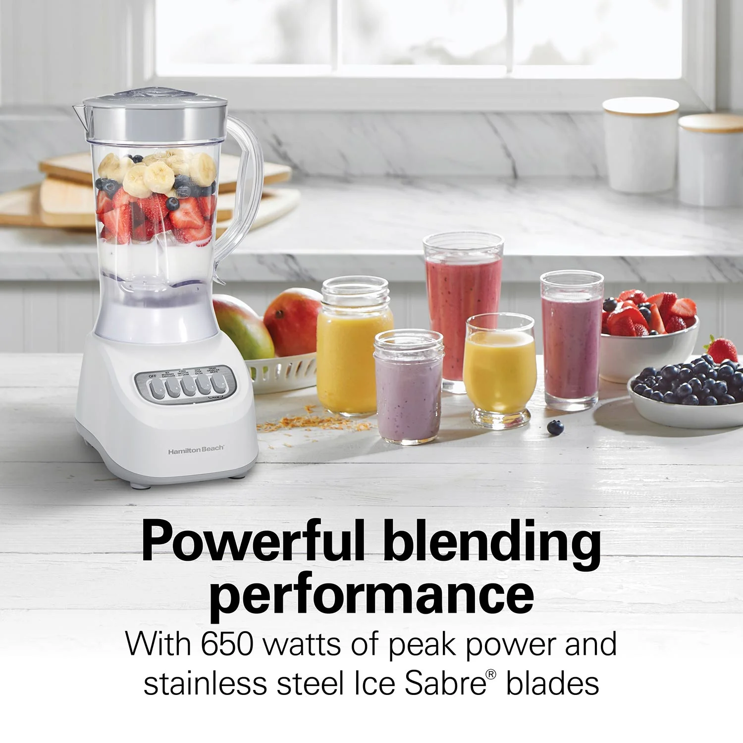 Smoothie Blender, White - Image 3