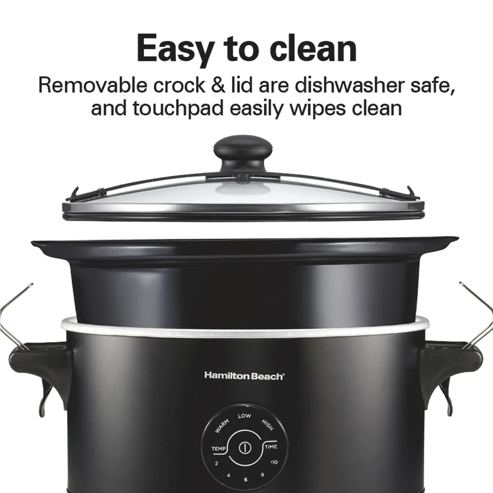 7 Quart Programmable Stay or Go® Slow Cooker, Black - Image 7