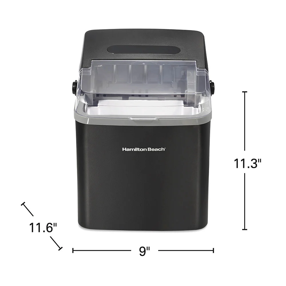 Countertop Bullet Ice Maker with Easy-Carry Handle, Black - Image 8