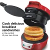 Breakfast Sandwich Maker, Red - Image 3