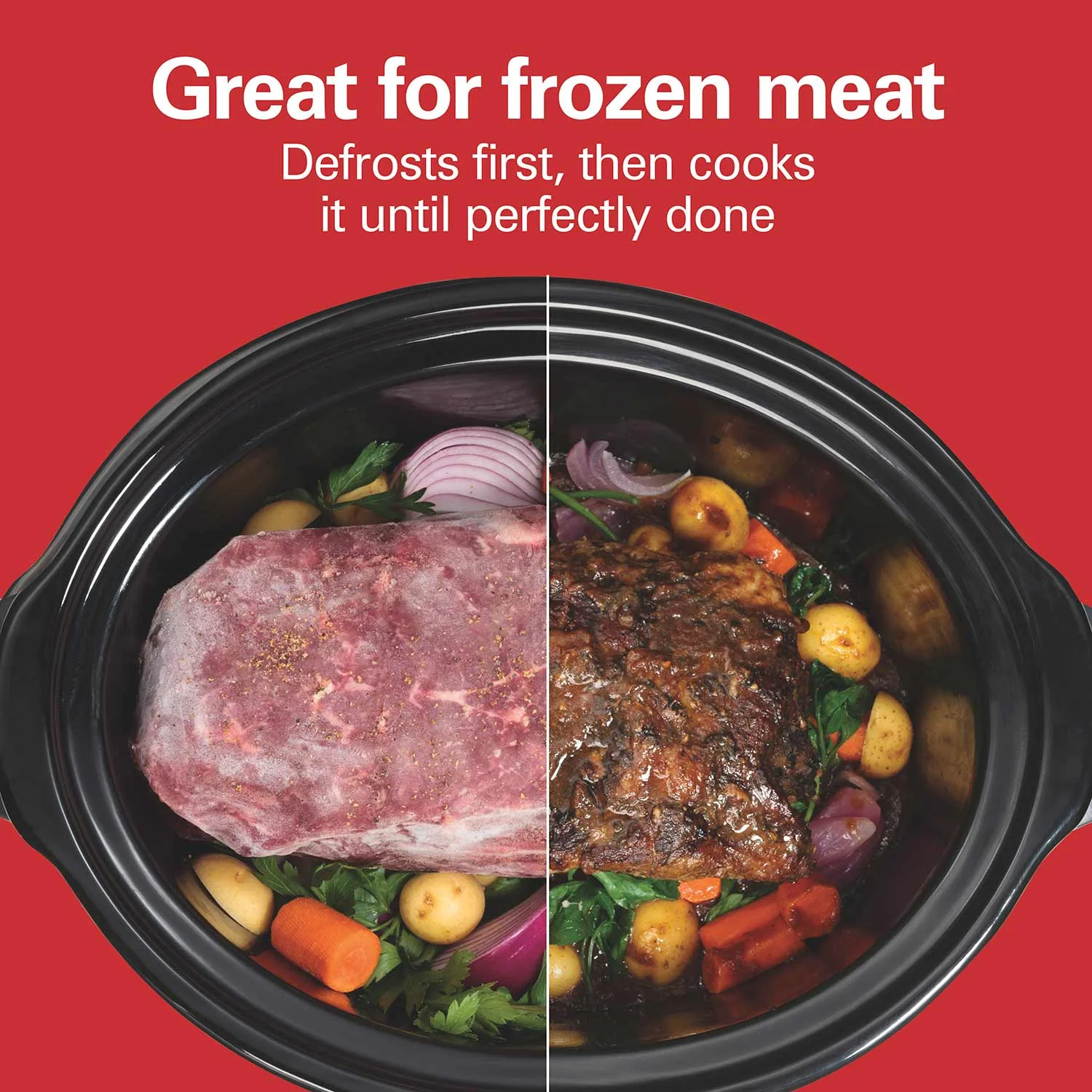 Alternative view of Set & Forget® 6 Quart Defrost Slow Cooker Silver