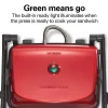Panini Press & Gourmet Sandwich Maker, Red - Image 7