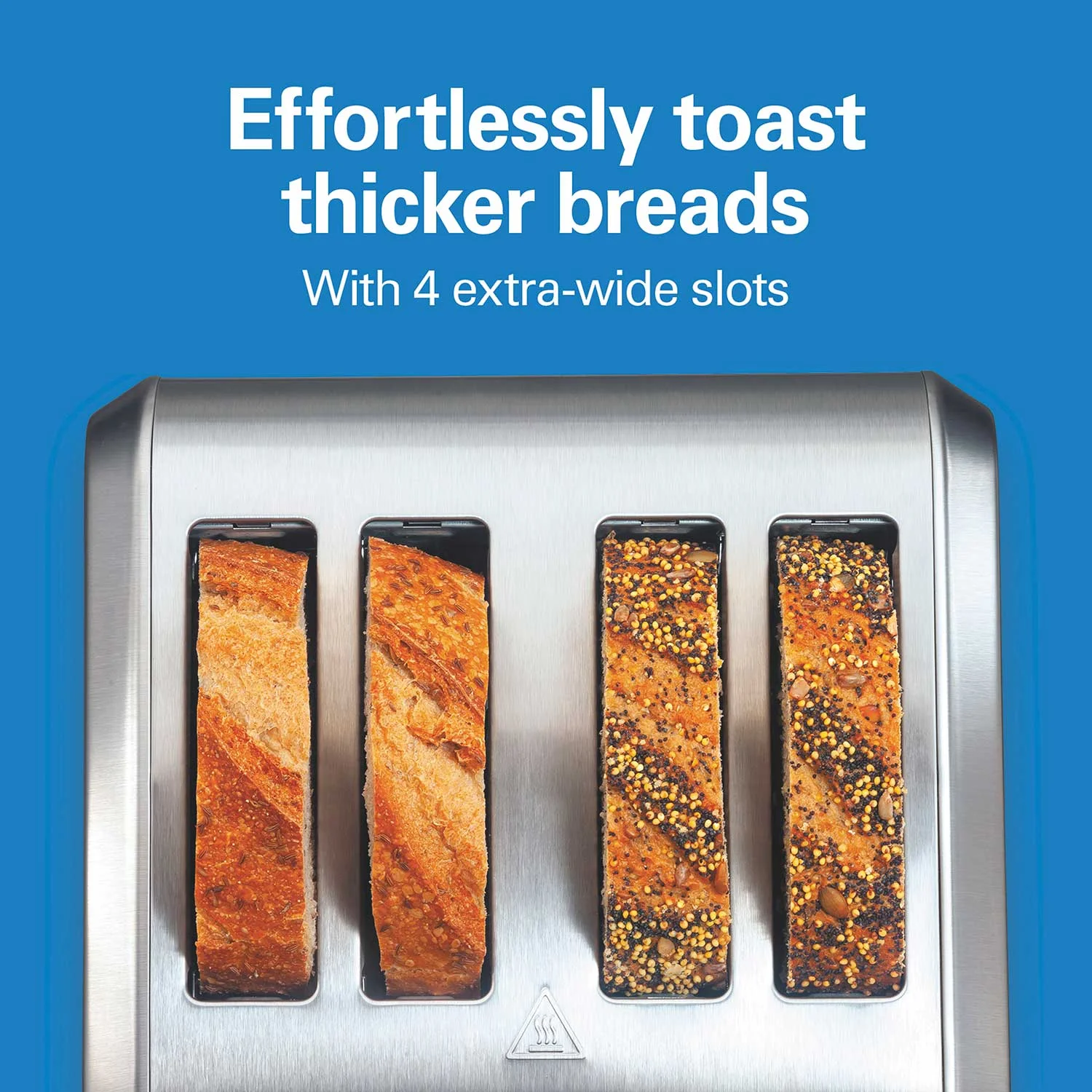 Alternative view of 4 Slice Metal Toaster with Extra-Wide Slots