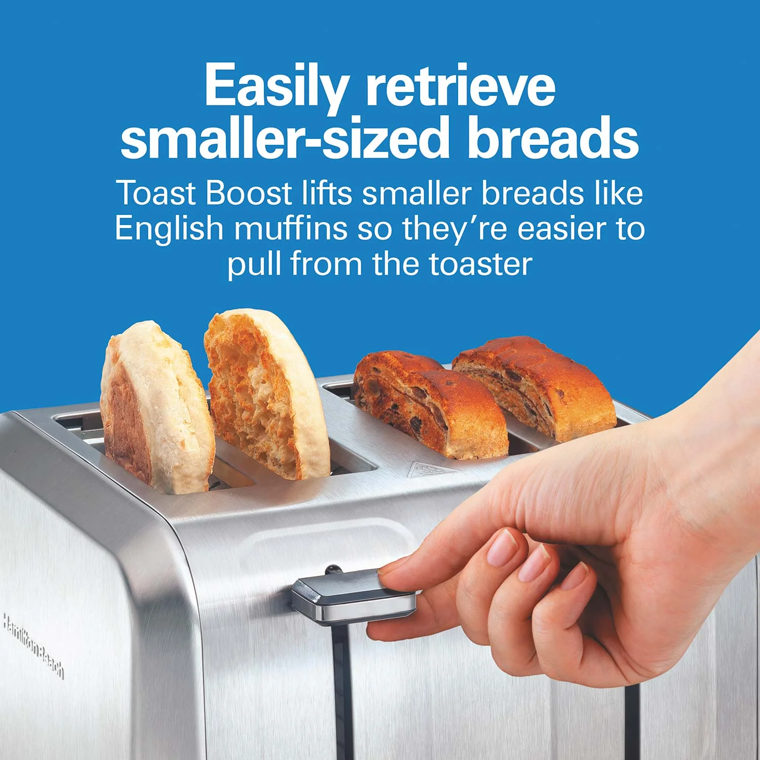 4 Slice Metal Toaster with Extra-Wide Slots - Image 4