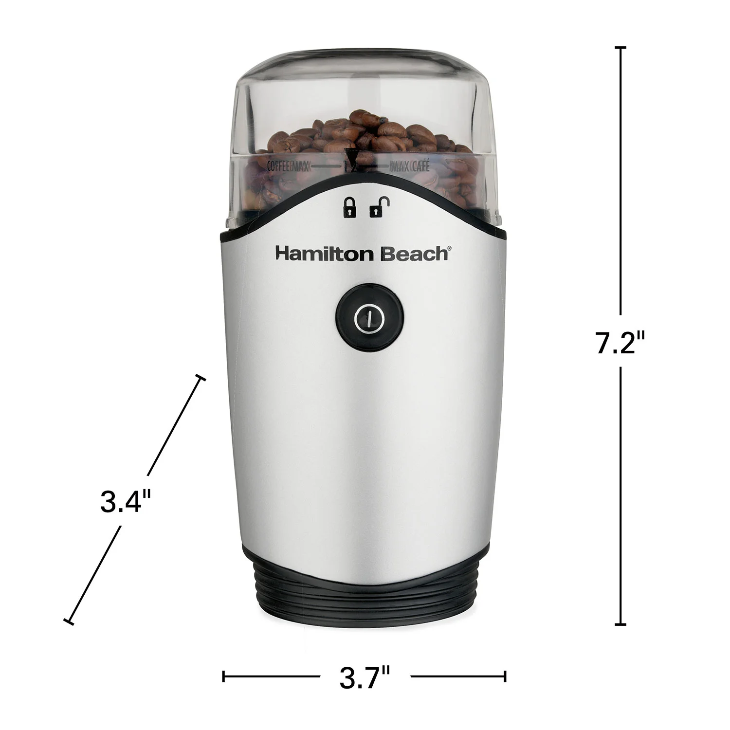 Hamilton Beach Coffee Grinder, Silver, 80350G - Image 7