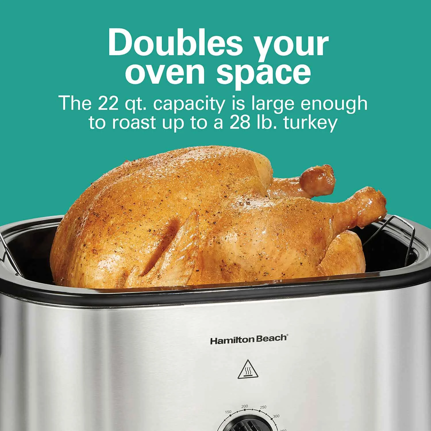 Alternative view of Electric Roaster Oven 22 Quarts, Stainless Steel