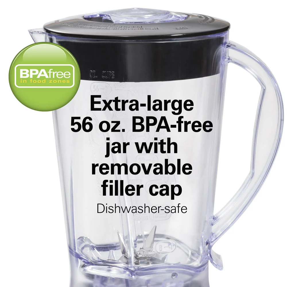 Smoothie Blender with 56oz Plastic Jar - Image 6